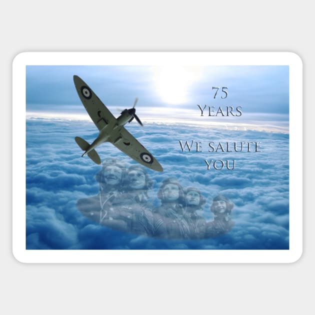 The Battle of Britain 75 Years Sticker by SteveWard